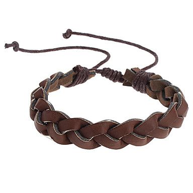 pulseira masculina couro trncado