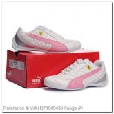 Puma Ferrari branco e rosa sport